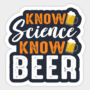 Know Science - Know beer Sticker